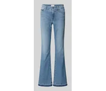 Flared Jeans mit Ziersteinbesatz Modell 'PARIS