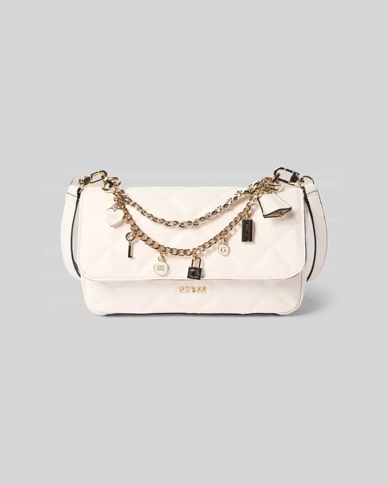 Guess Umhängetasche mit Label-Applikation Modell 'LIBBY Offwhite
