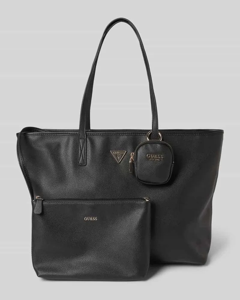 Guess Shopper mit Label-Detail Modell 'POWER PLAY II LARGE TECH Black
