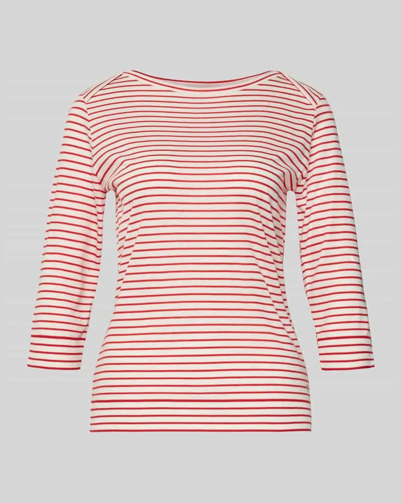 windsor. Regular Fit Longsleeve aus Lyocell-Mix Rot