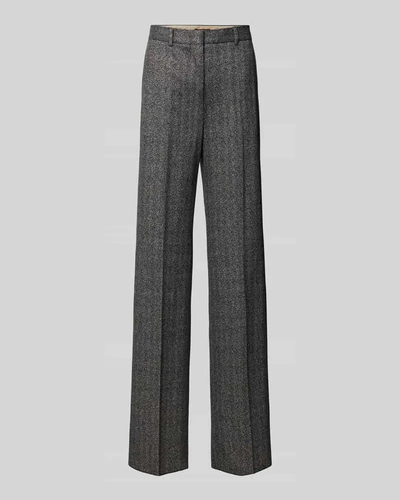 Max Mara Stoffhose mit Bundfalten Black