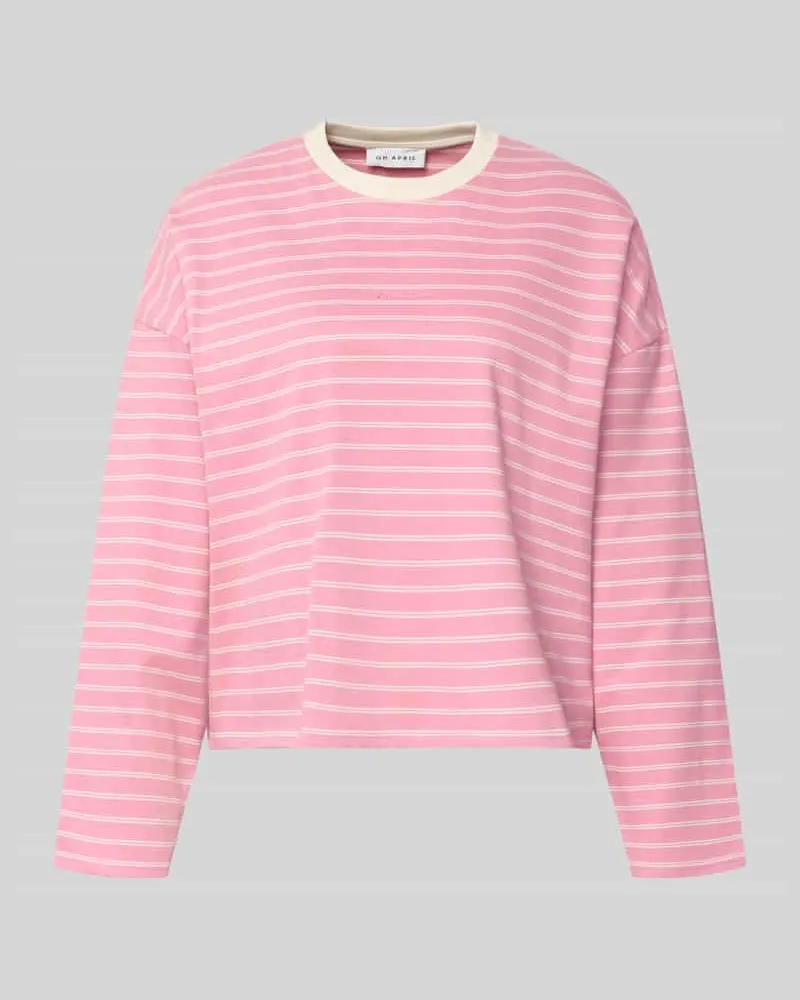 OH APRIL Regular Fit Longsleeve aus reiner Baumwolle Pink