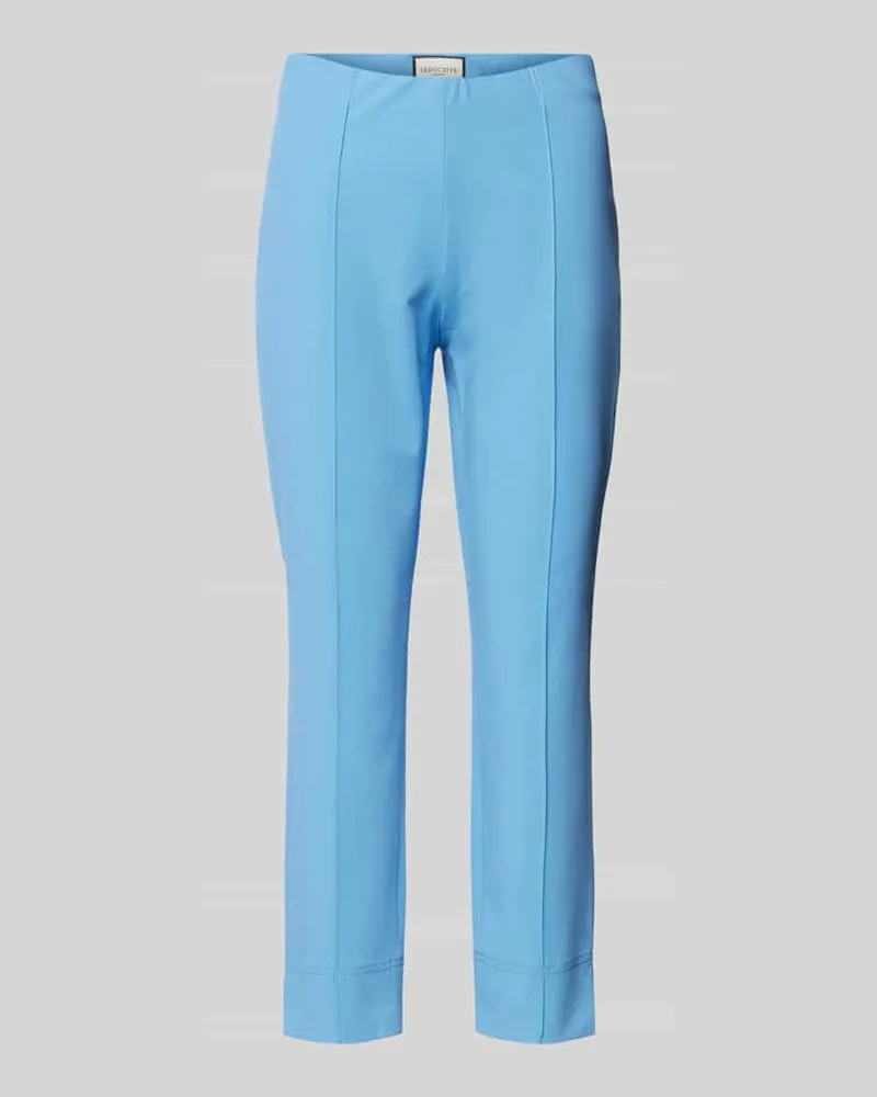 SEDUCTIVE  Skinny Fit Caprihose mit fixierten Bügelfalten Ocean