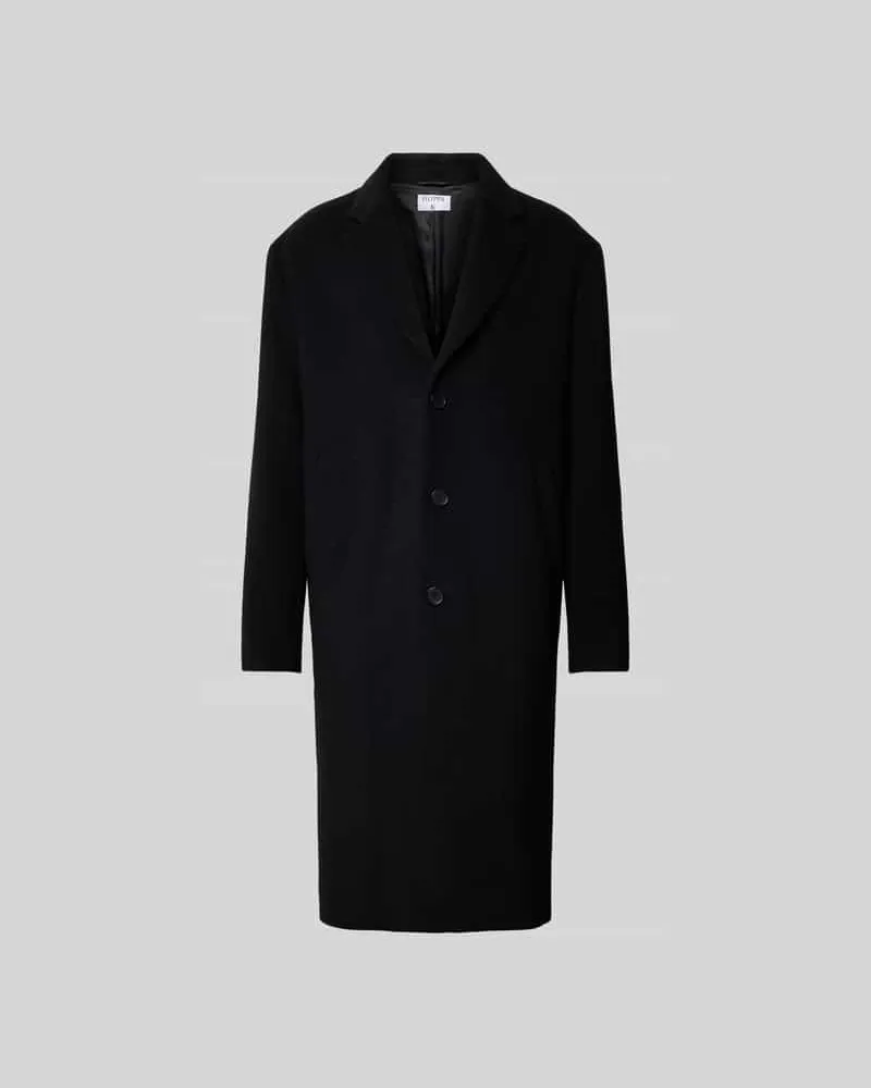Filippa K Mantel mit Knopfleiste Black