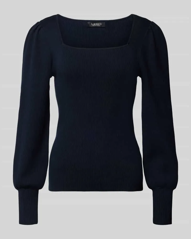 Ralph Lauren Strickpullover mit Puffärmeln Modell 'DIEKA Blau