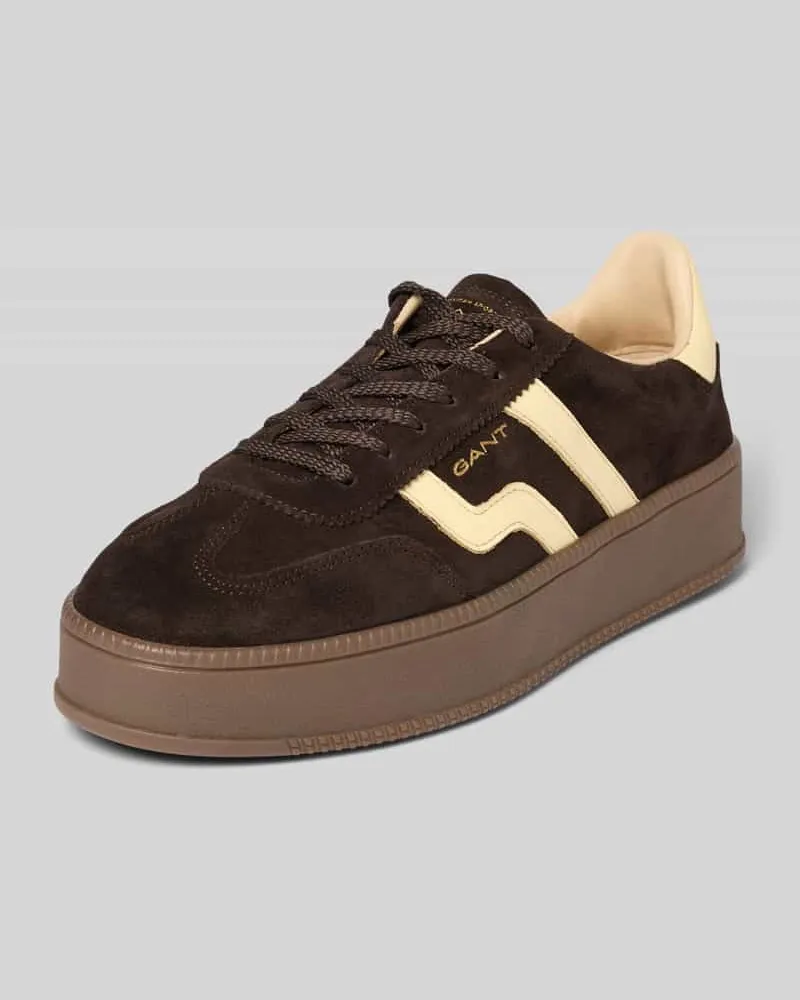 Gant Sneaker aus echtem Rindsleder Modell 'Cuzmani Dunkelbraun