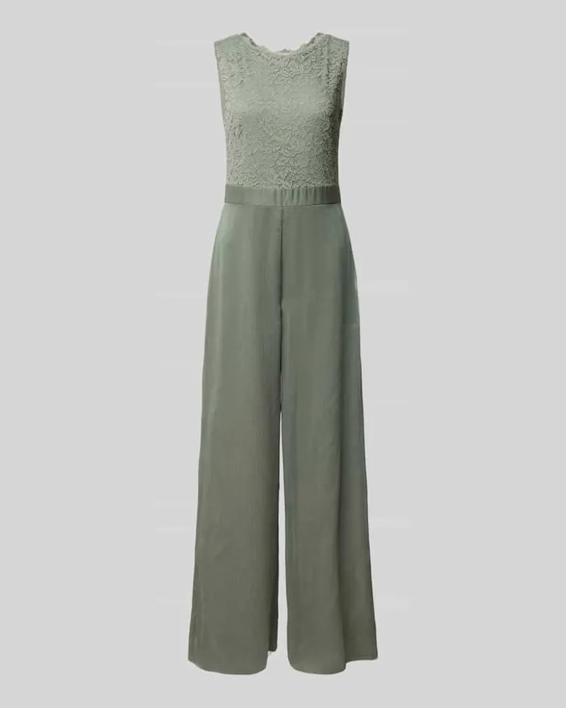 Swing Jumpsuit mit Rundhalsausschnitt Schilf