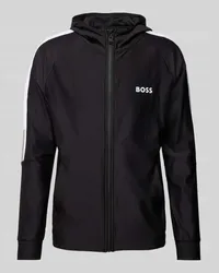 HUGO BOSS Sweatjacke mit Stehkragen Modell 'Sicon Black