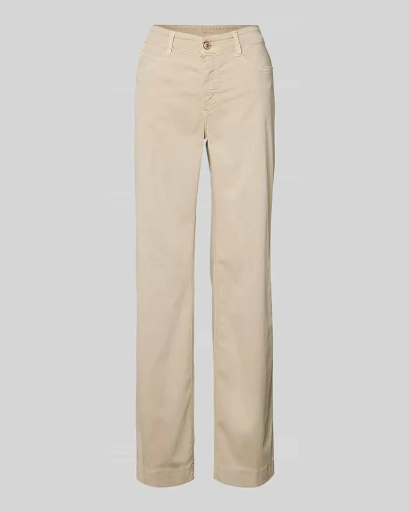MAC Jeans Loose Fit Jeans mit 5-Pocket-Design Beige