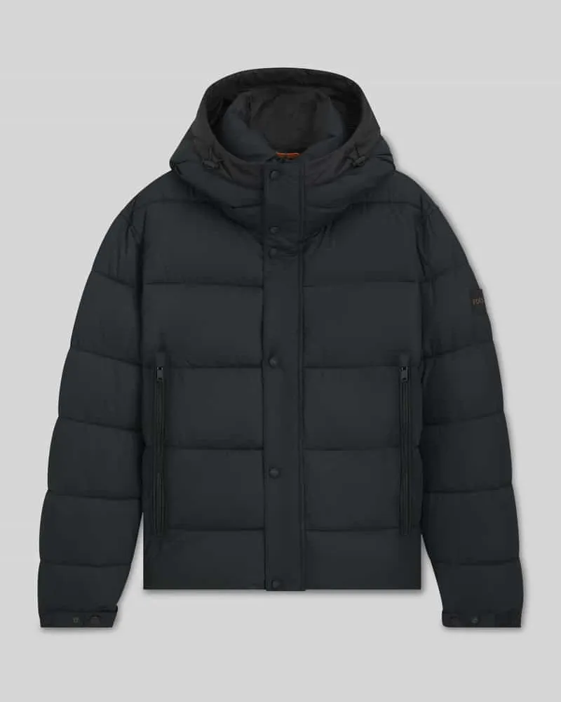 HUGO BOSS Regular Fit Steppjacke aus wasserabweisendem Material Modell 'OMARIS Black