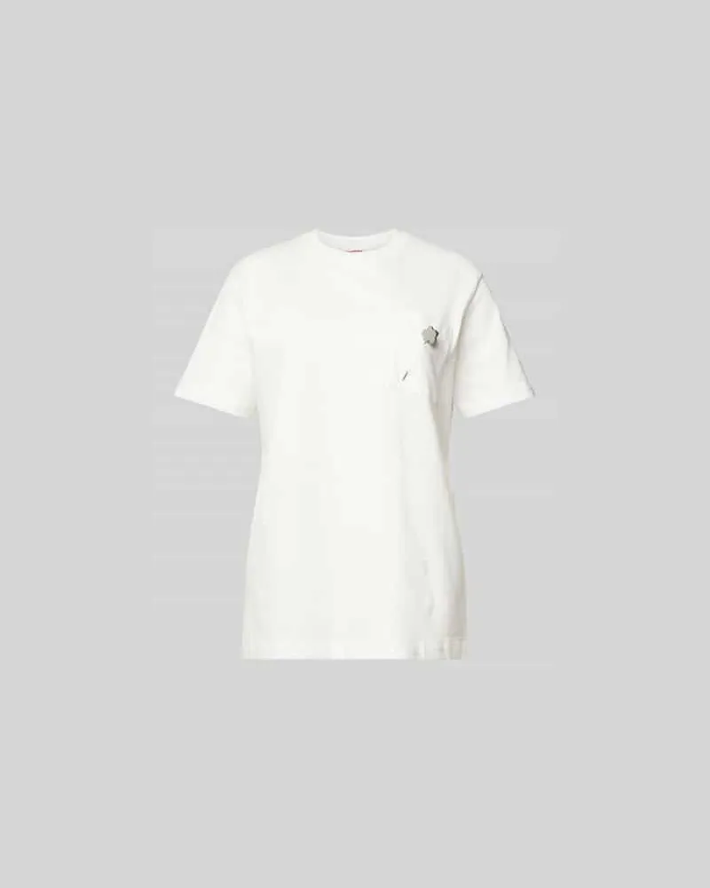 Kenzo T-Shirt mit Brusttasche Offwhite