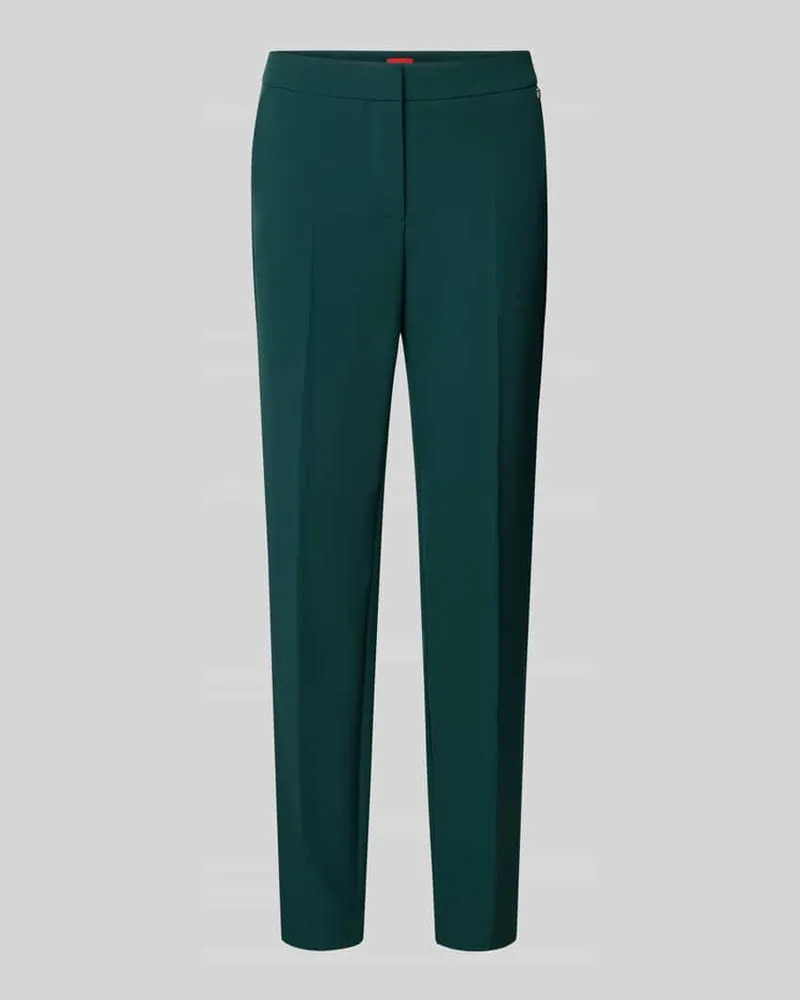 HUGO BOSS Slim Fit Anzughose mit Bügelfalten Modell 'HAGONIA Dunkelgruen