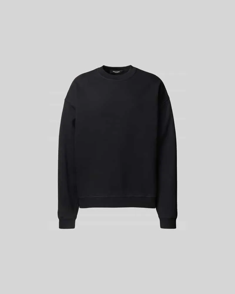 Dsquared2 Sweatshirt mit gerippten Abschlüssen Black