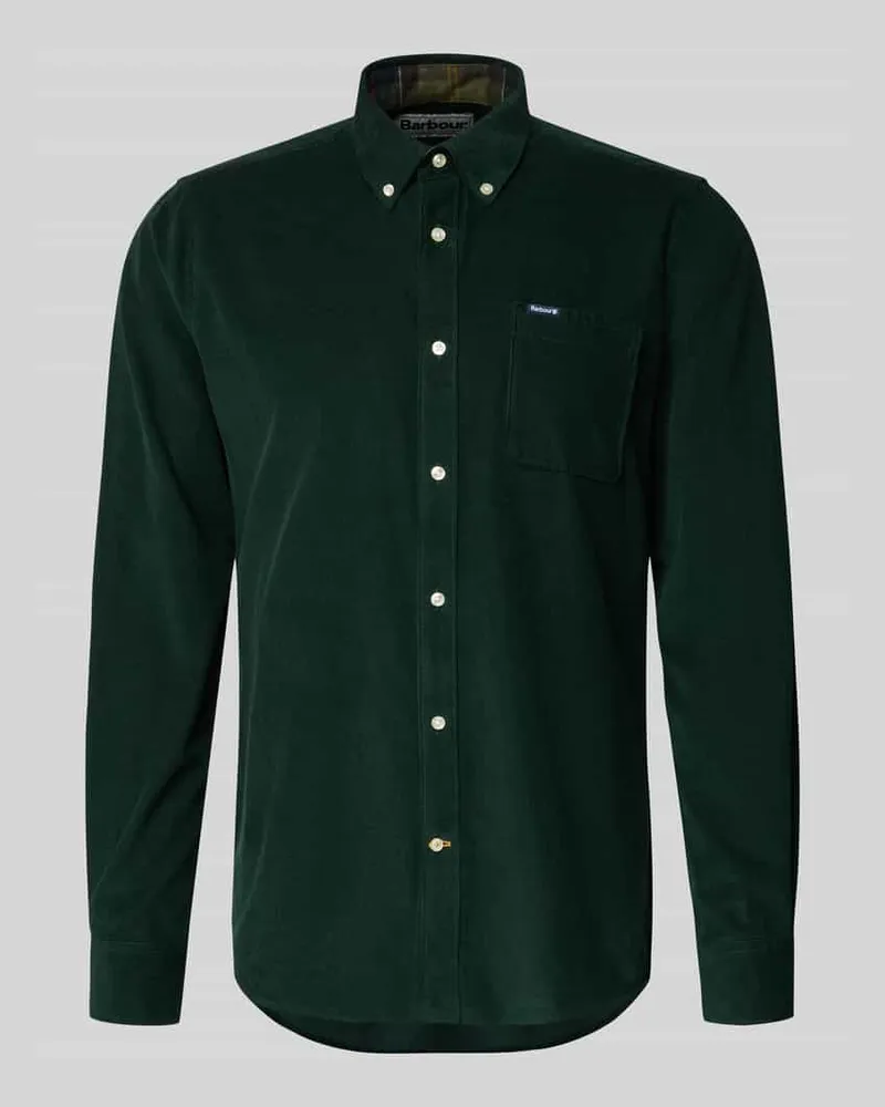 Barbour Tailored Fit Freizeithemd aus reiner Baumwolle Oliv