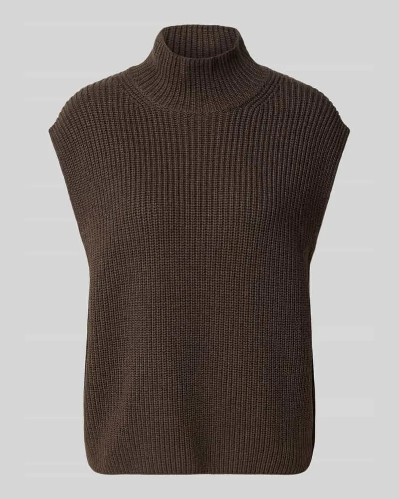 Marc O'Polo Pullunder mit Mock Neck Dunkelbraun