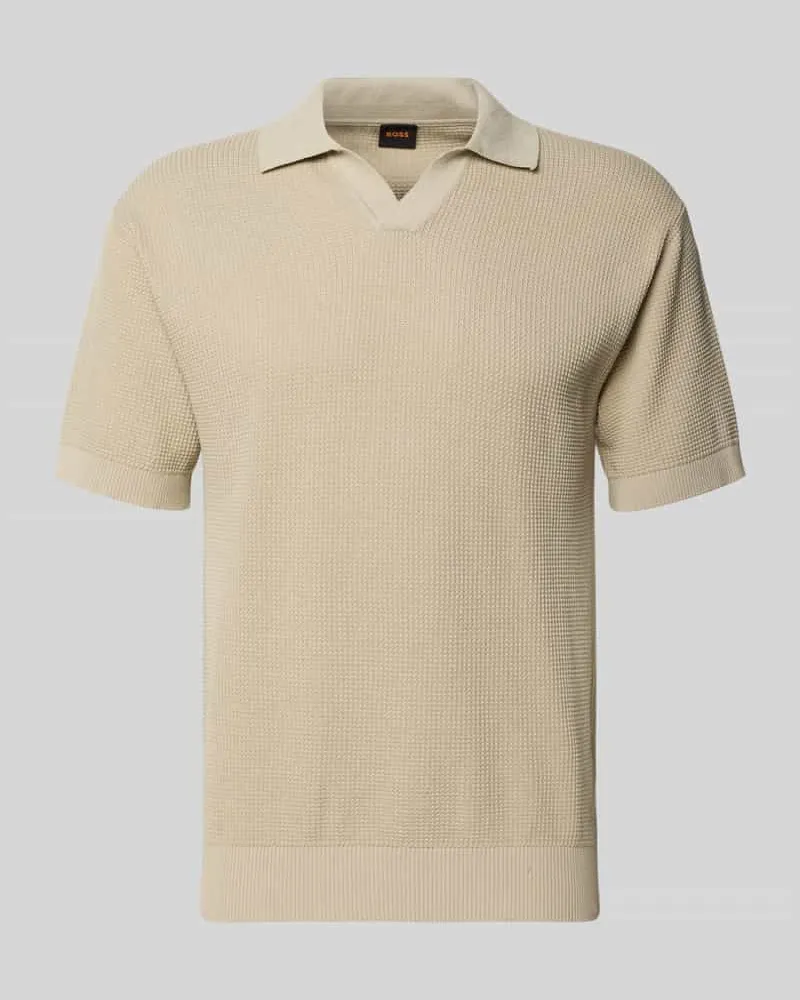 HUGO BOSS Regular Fit Poloshirt aus reiner Baumwolle Modell 'KOCELLO Beige