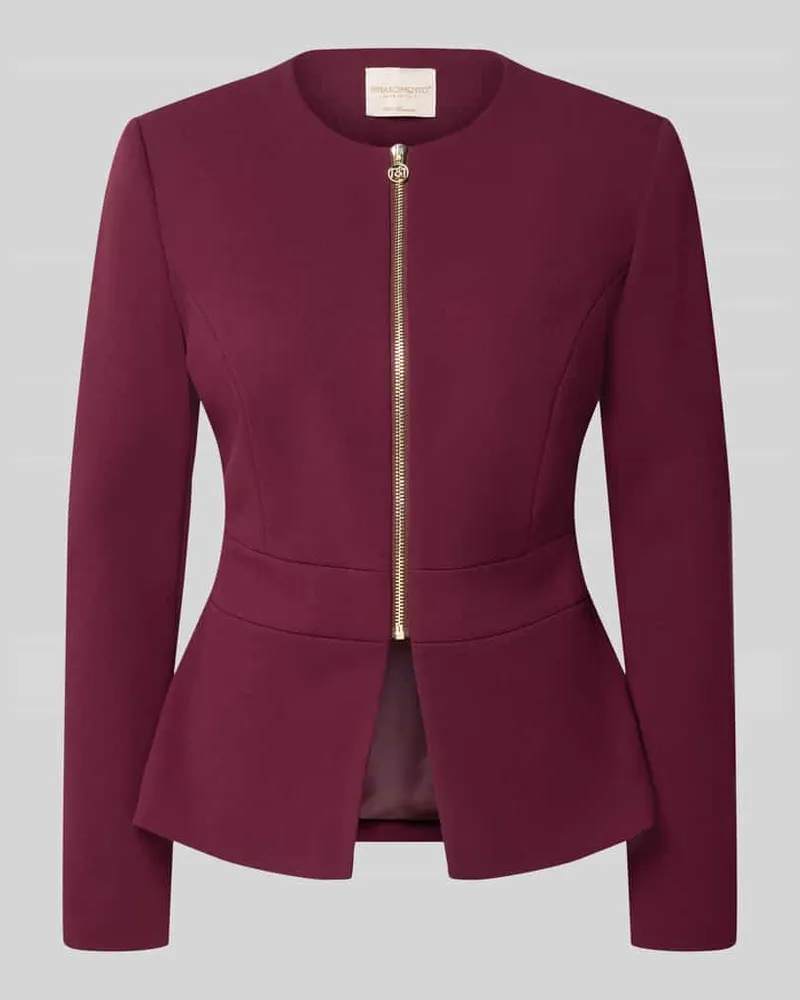 Rinascimento Kurzblazer mit Label-Detail Bordeaux