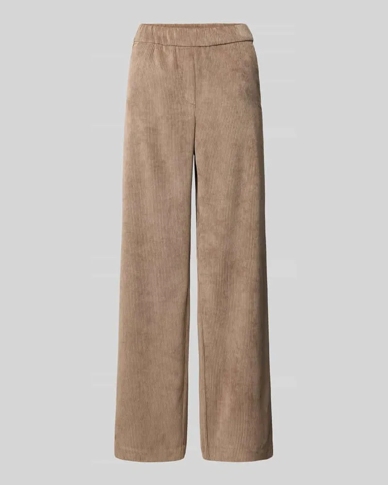MAC Jeans Stoffhose mit französischen Eingrifftaschen Modell 'Chiara Taupe