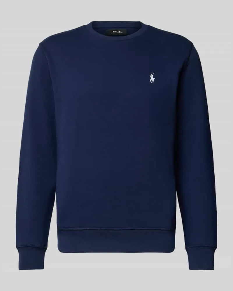 Ralph Lauren Sweatshirt mit gerippten Abschlüssen Dunkelblau