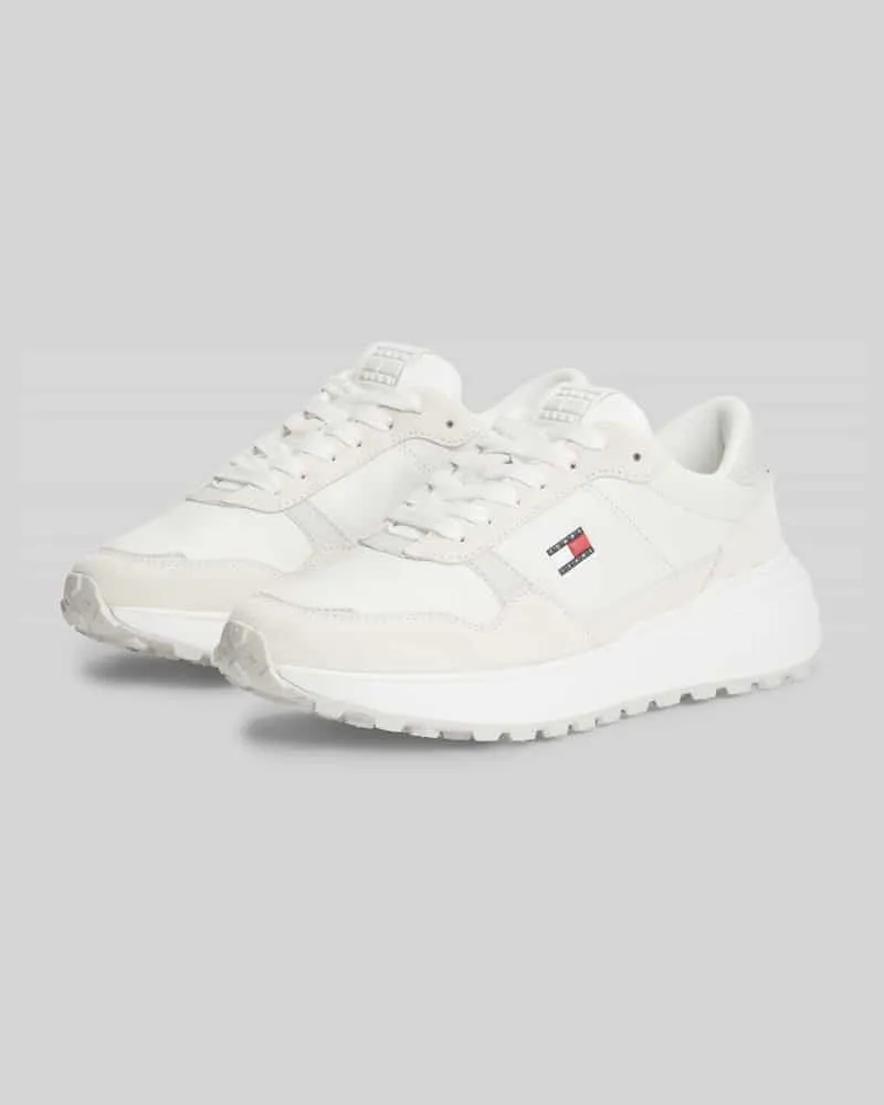 Tommy Hilfiger Sneaker aus echtem Leder Ecru