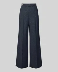 HUGO BOSS Wide Leg Stoffhose mit Bügelfalten Modell 'Tupita Dunkelblau