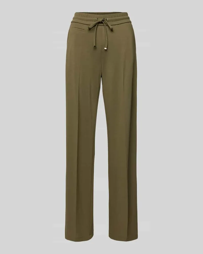 SEDUCTIVE  Straight Leg Stoffhose mit Leistentasche Modell 'FREDDY Oliv