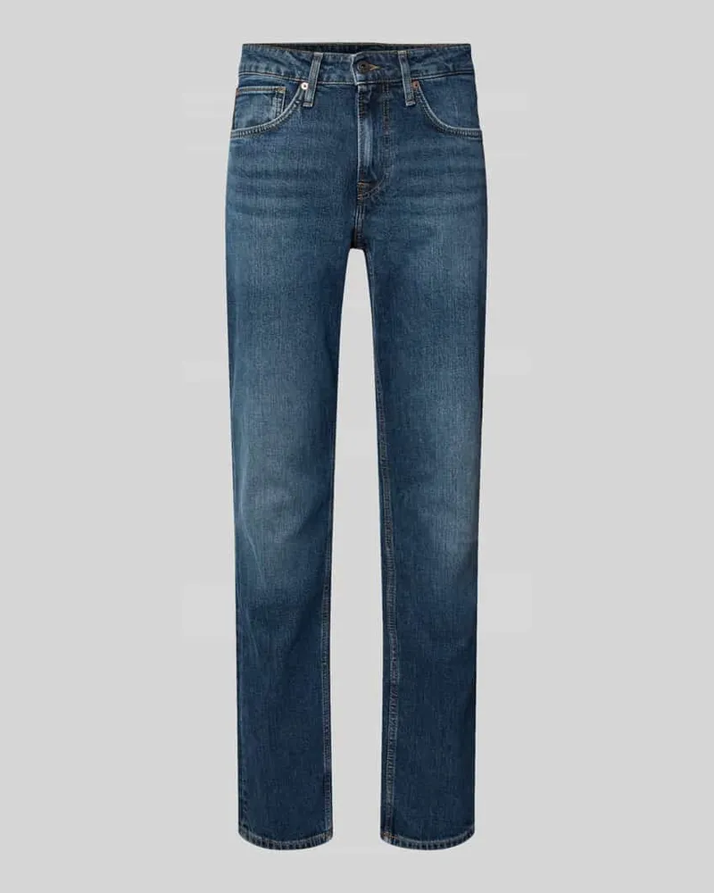 Pepe Jeans Straight Fit Jeans aus Baumwoll-Mix Jeansblau
