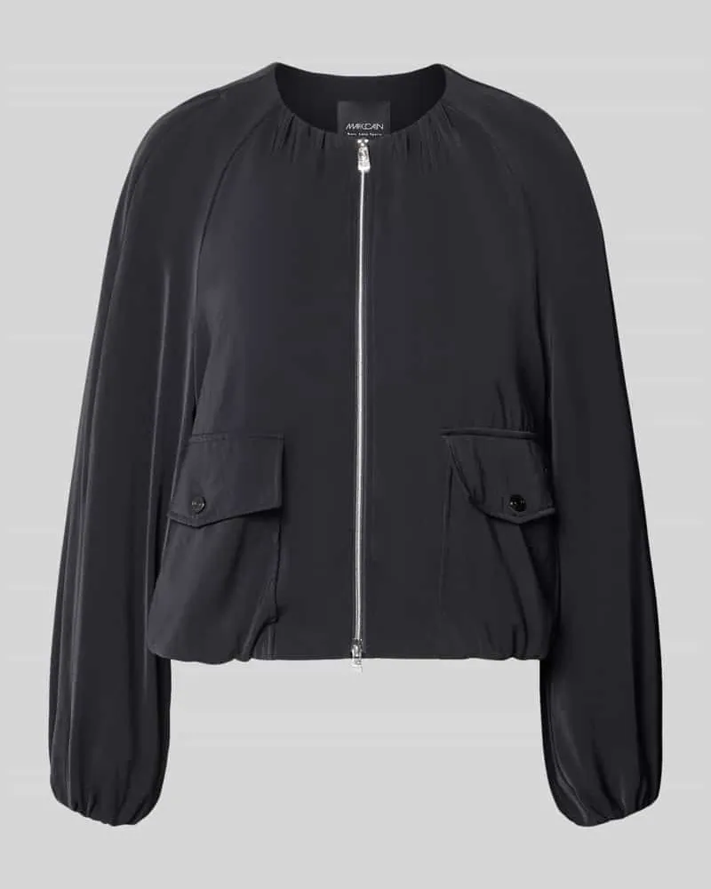 Marc Cain Blouson mit Zweiwege-Reißverschluss und Pattentaschen Black