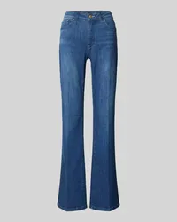 RAFFAELLO ROSSI  Flared Jeans mit 5-Pocket-Design Modell 'VIC Dunkelblau