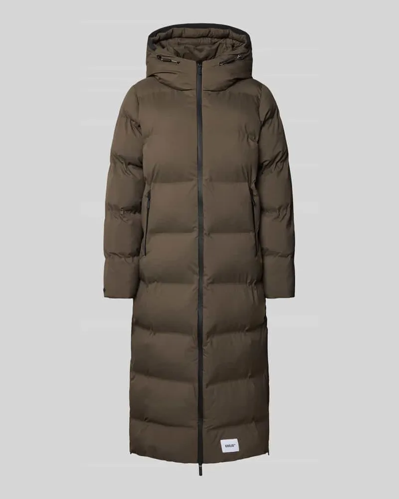 khujo Steppmantel mit Label-Patch Modell 'Larea Oliv