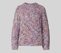 Strickpullover mit gerippten Abschlüssen