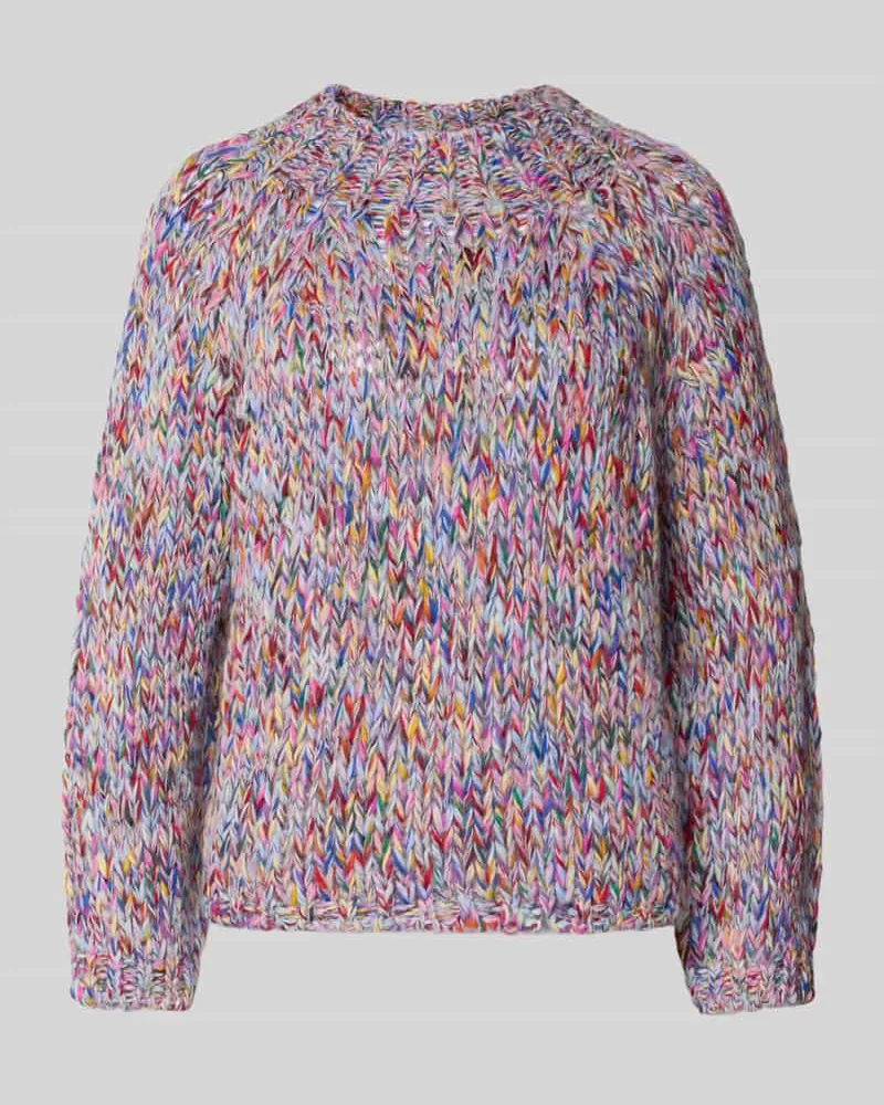 Rich&Royal Strickpullover mit gerippten Abschlüssen Offwhite
