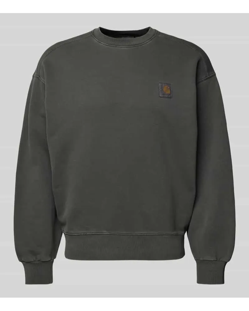 Carhartt WIP Sweatshirt mit Label-Detail Anthrazit