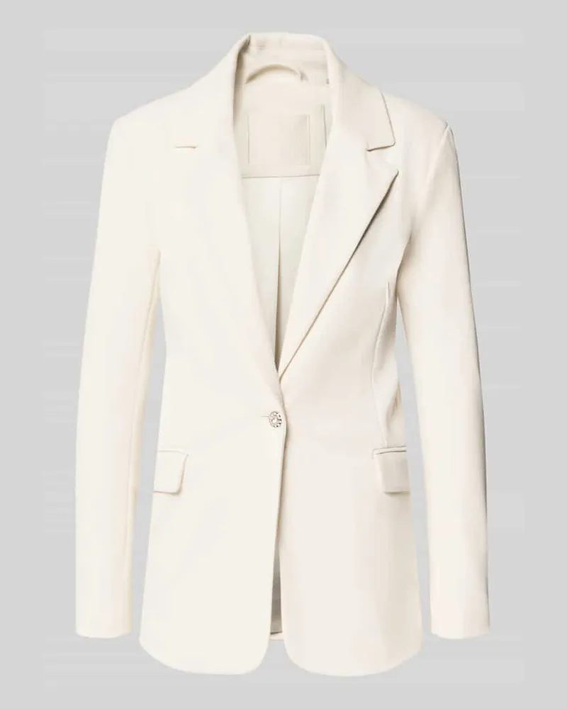 Guess Slim Fit Blazer mit Stretch-Anteil Modell 'CLAUDIE Offwhite