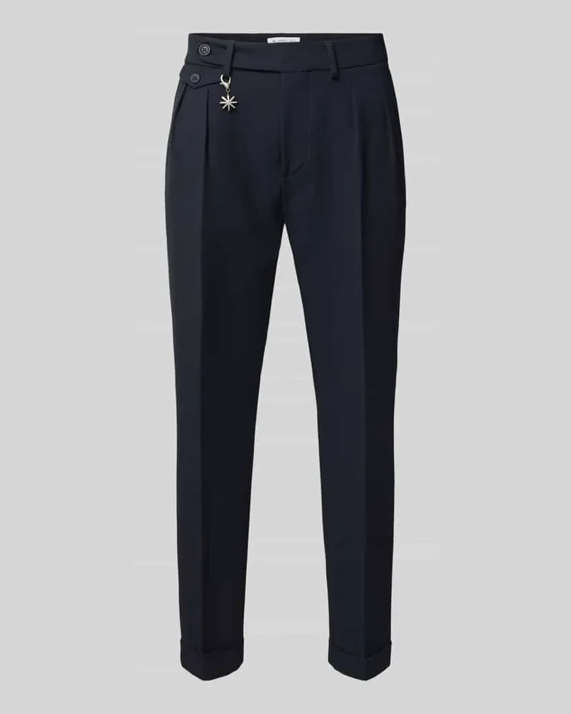 Manuel Ritz Slim Fit Hose mit Viskose-Anteil Marine