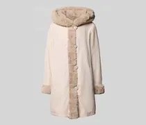 Wendejacke aus Webpelz mit Kapuze und Eingrifftaschen