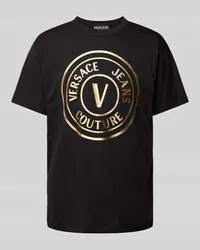 Versace Jeans T-Shirt mit Label-Print Modell 'CJ00T Black