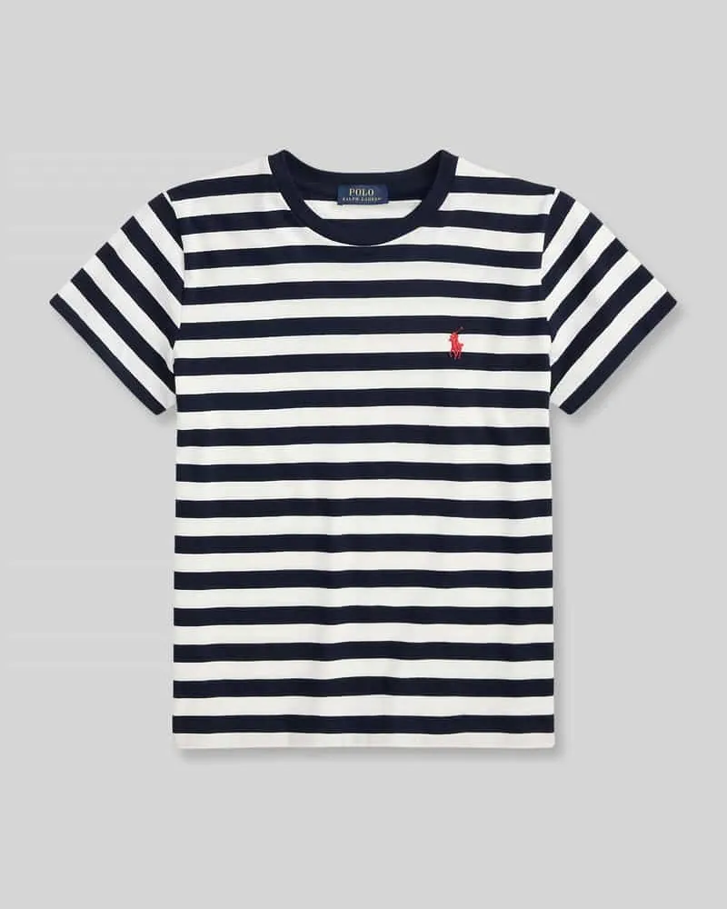 Ralph Lauren Regular Fit T-Shirt aus reiner Baumwolle Marine