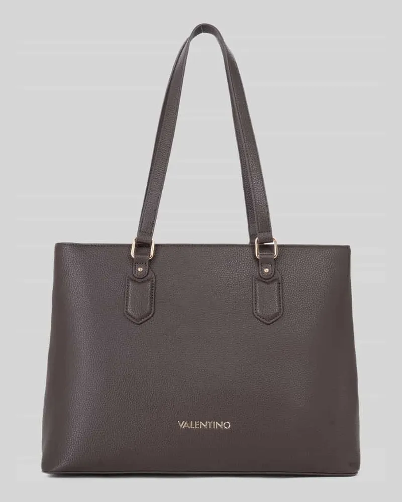 Valentino Bags Shopper mit Label-Detail Modell 'BRIXTON Dunkelbraun