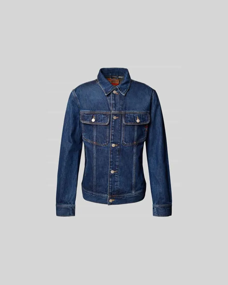 Diesel Jeansjacke mit Knopfleiste Jeansblau
