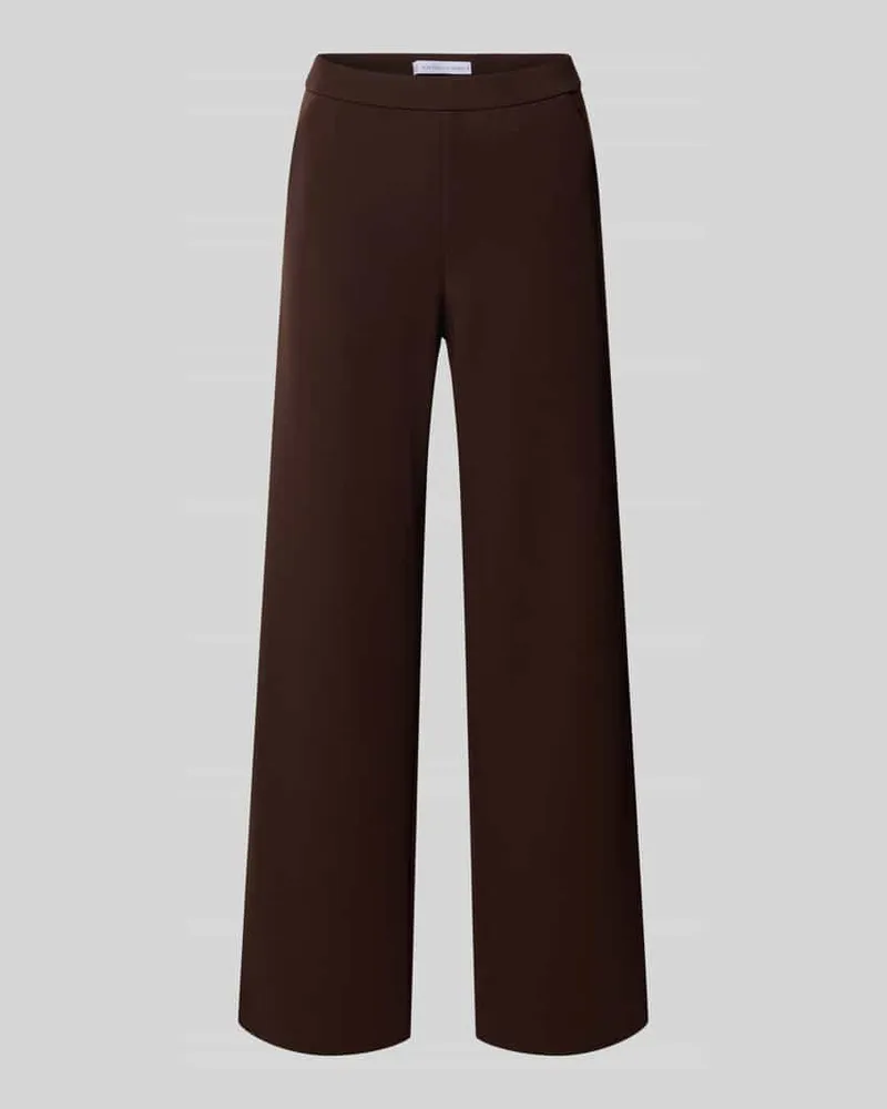 RAFFAELLO ROSSI  Wide Leg Hose mit Eingrifftaschen Modell 'Palina Dunkelbraun