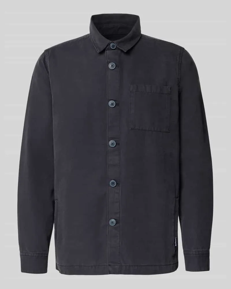 Barbour Regular Fit Hemdjacke aus reiner Baumwolle Marine