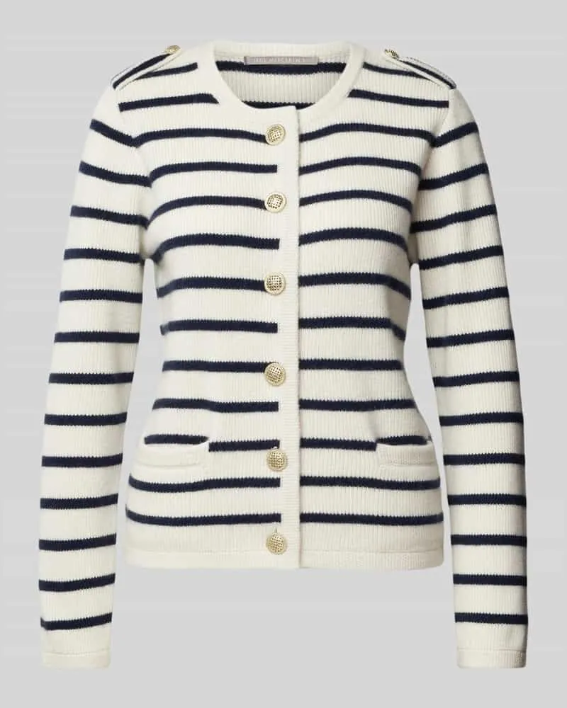 (THE MERCER) N.Y. Kaschmircardigan mit durchgehender Knopfleiste Offwhite