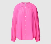 Seidenbluse in unifarbenem Design Modell 'Birteton
