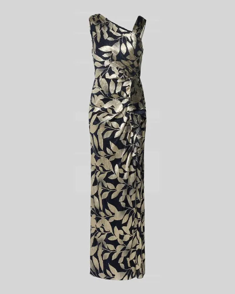 Adrianna Papell Abendkleid mit Volants Marine