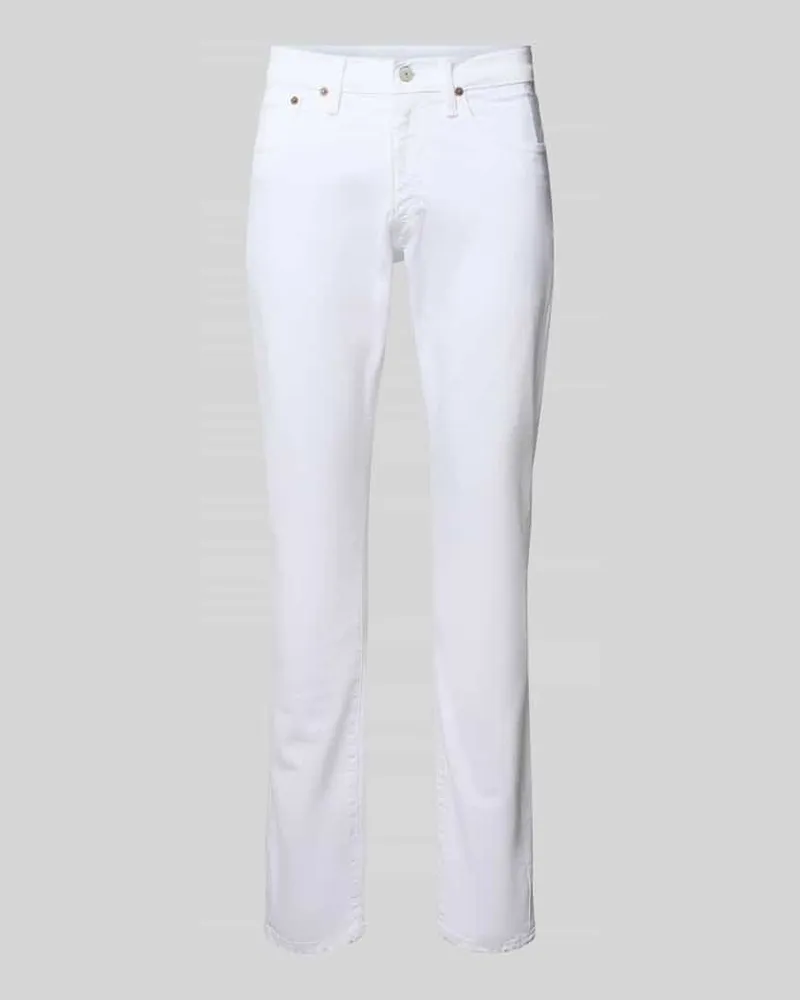 Ralph Lauren Slim Fit Jeans im 5-Pocket-Design Modell 'SULLIVAN Weiss