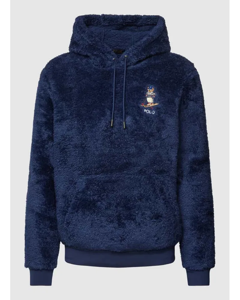 Ralph Lauren Hoodie mit Motiv- und Label-Stitching Marine