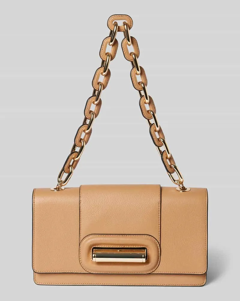 Tommy Hilfiger Clutch aus Rindleder Modell 'TURNLOCK Beige