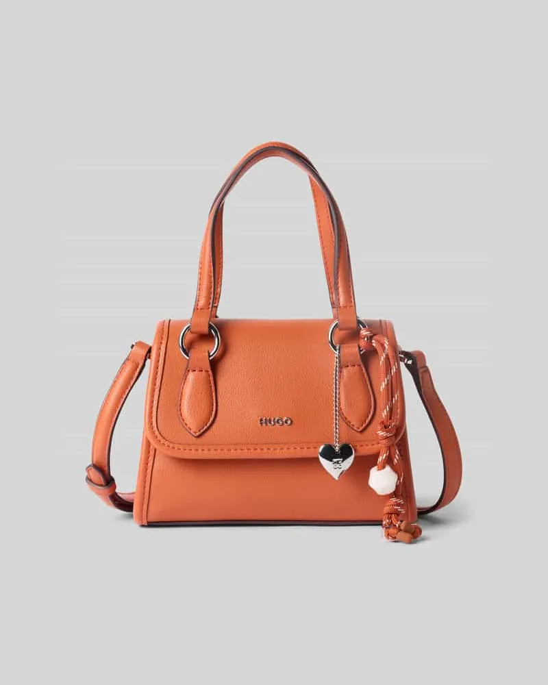 HUGO BOSS Umhängetasche mit abnehmbarem Schulterriemen Modell 'Clioh_Top Handle Orange