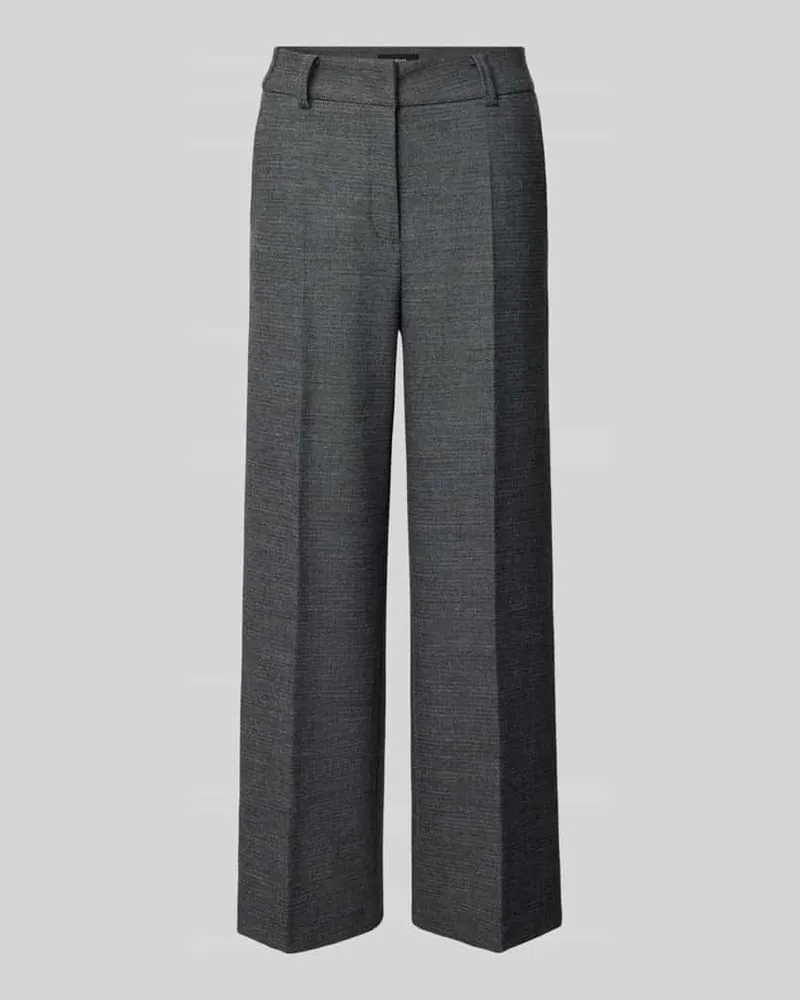 Cambio Wide Fit Stoffhose mit Viskose-Anteil Modell 'California Mittelgrau